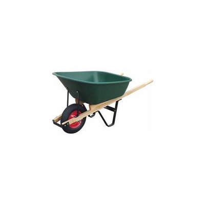 United General Supply Import WH89695 6 Cubic Feet Poly Tray Wheelbarrow