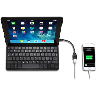 SYNX4067967 - Kensington KeyFolio Thin X3 K97389US Keyboard/Cover Case (Folio) for iPad Air - Black