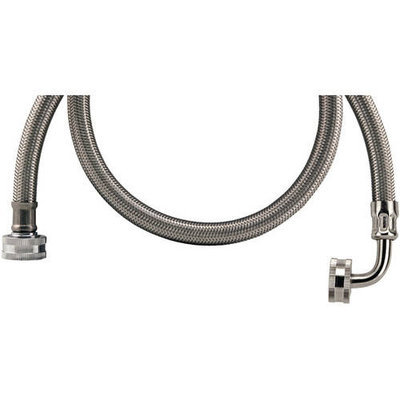 Certified Appliance WMSL5 Braided Stainless Steel Washing Machine Connector with Elbow (5ft)