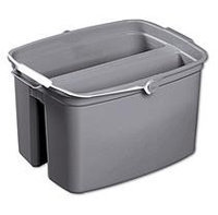 Brute Mop Buckets and Wringers 17 Quart Double Utility Pail, Gray