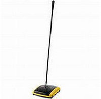Rubbermaid Commercial RCP421388BLA Dual Action Sweeper, Boar/Nylon Bristles, 42
