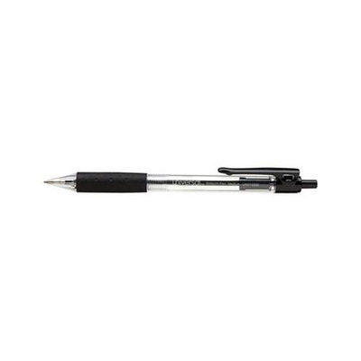 Universal Economy Black Ink Retractable Ballpoint Pen (6 Packs of 12)