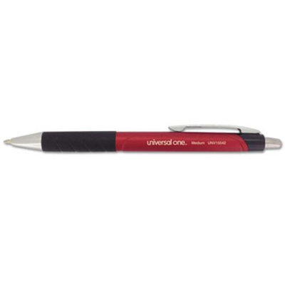 Begreen UNV15542 - Universal One Advanced Ink Retractable Gel Pen; Red Ink; Red Barrel; 1.0mm Medium