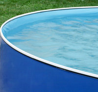 Swim'n Play 18' x 42 Round Vinyl Blue Liner with Port Hole