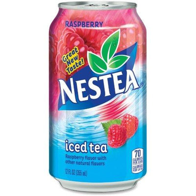 Nestlé Nestea Raspberry Iced Tea Can - Raspberry - 12 Fl Oz - Can - 24/carton - Brown (nle-444307)