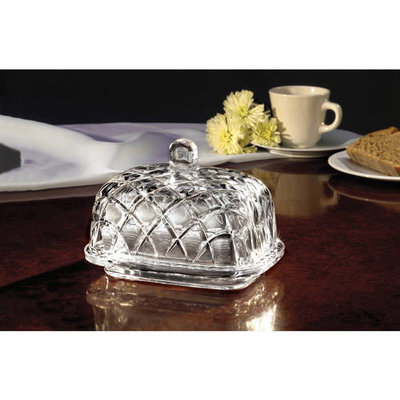 Jay Imports Fifth Avenue Crystal Muirfield Butter Dish
