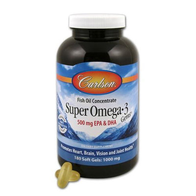 Carlson Labs - Super Omega-3 Fish Oil 1000 mg. - 180 Softgels