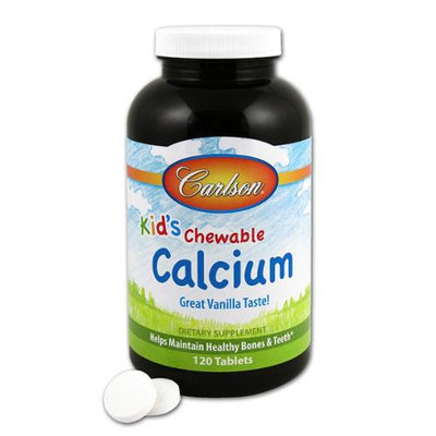 Carlson Labs - Kids Chewable Calcium with Vanilla 250 mg. - 120 Tablets