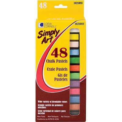 Loew-Cornell 286051 Simply Art Chalk Pastels 48-Pkg