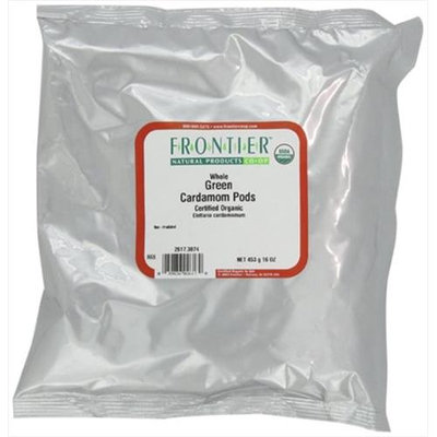 Frontier Natural Products - Cardamom Pods Green Whole Organic - 1 lb.
