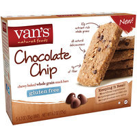 Van's Natural Foods Chewy Baked Whole Grain Snack Bars Gluten Free Chocolate Chip - 5 Bars