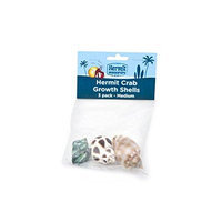 Flukers FLUKER'S Hermit Headquarters Hermit Crab Growth Shells Medium/3 Pack Assorted