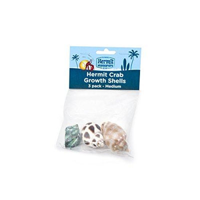 Flukers FLUKER'S Hermit Headquarters Hermit Crab Growth Shells Medium/3 Pack Assorted