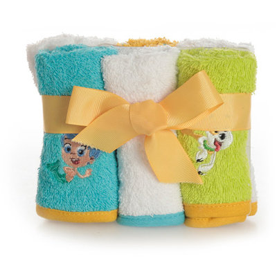Disney BUBBLE GUPPIES 6 PACK WASHCLOTHS