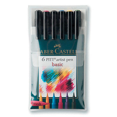 Alvin & Company Alvin FC167103 Artist Brush Pen 6 Basic Color