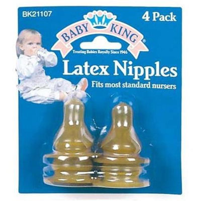DDI 1185698 Latex Baby Bottle Nipple 4Pk
