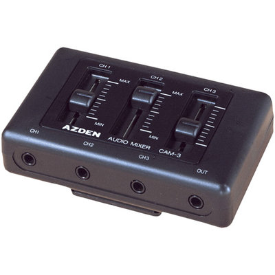 Azden CAM-3 On-Camcorder Mini Audio Mixer