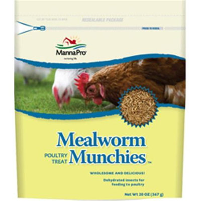 Manna Pro Mealworm Munchies Poultry Treat 20 Oz.
