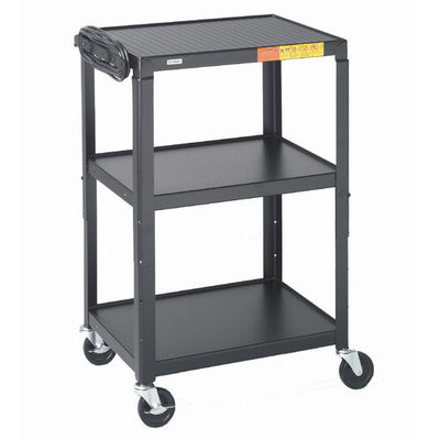 Bretford Manufacturing Adjustable Audio Visual Cart, Quartz A2642-QZ