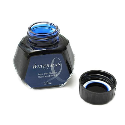 Waterman Fountain Pen Ink Bottle - Blue Black