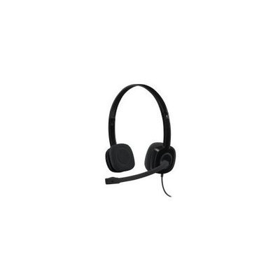 Logitech Stereo Headset H151 - Stereo - Black - Mini-phone - Wired - 22 Ohm - 20 Hz - 20 Khz - Over-the-head - Binaural - Supra-aural - 5.91 Ft Cable (981-000587)
