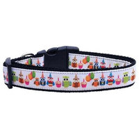 Ahi Party Owls Nylon Ribbon Collars Medium
