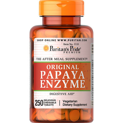 Puritan's Pride Papaya Enzyme-250-Chewables
