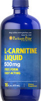 Puritan's Pride L-Carnitine Liquid 500 mg-16 oz Liquid