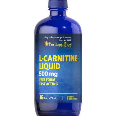 Puritan's Pride L-Carnitine Liquid 500 mg-16 oz Liquid