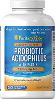 Puritan's Pride 2 Units of Probiotic Acidophilus with Pectin-250-Capsules