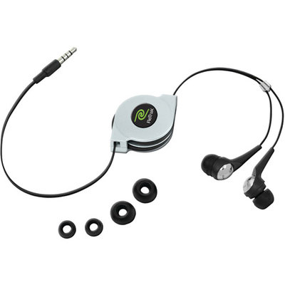 Emerge Technologies Retractable Noise Isolating Stereo In-Ear Earbuds ETAUDIOIEB