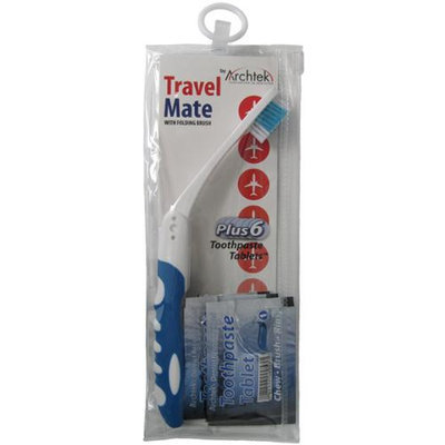 Archtek Folding Toothbrush Toothpaste Tablets For Travel 1 Ea