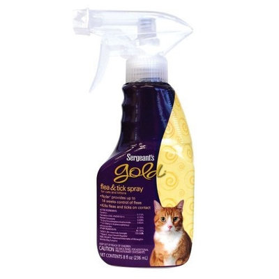 Sergeant's Pet Sergeant's 8-Ounce Gold Flea and Tick Spray Cat