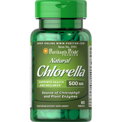 Puritan's Pride 2 Units of Natural Chinese Chlorella 500 mg