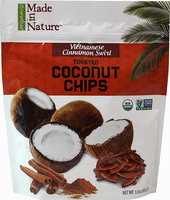 Made In Nature 3 oz. Vietnamese Cinnamon Swirl Toasted Coconut Chips - Case Of 6
