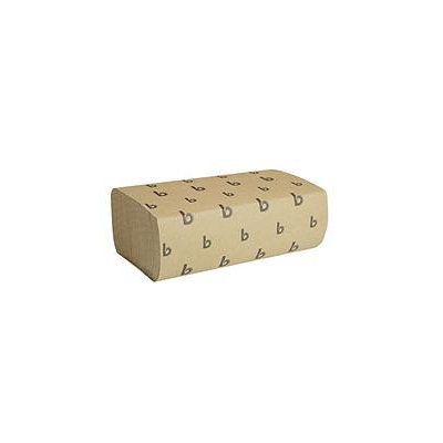 Boardwalk - Economy Multifold Paper Towels, 1-Ply, Brown - 4,000