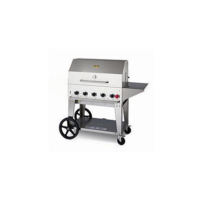 Crown Verity Outdoor Charbroiler with Accessories, 5 Burners, LP Gas MCB-36PKG-LP