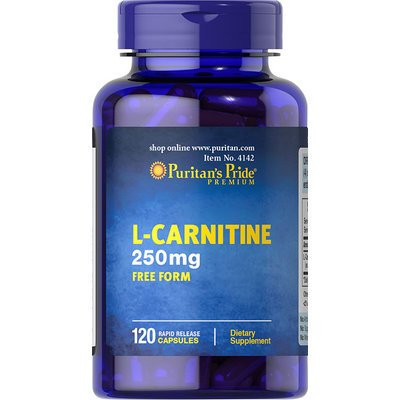 Puritan's Pride 2 Units of L-Carnitine 250 mg-120-Capsules