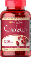 Puritan's Pride 2 Units of Cranberry Fruit Concentrate with C & E 4200 mg-250-Softgels