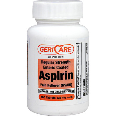 Gericare Aspirin Enteric Coated 325 mg-100 Tablets