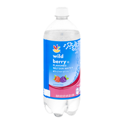 Ahold Flavored Seltzer Water Wild Berry