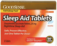 Good Sense Sleep Aid Tablets, 25 mg, 32 ea