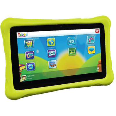 Playtime 70124 Tabby 7DU 7-inch Wi-Fi Tablet PC - Amlogic 8726 MXL 1 GHz Dual-core Processor - 512MB - 4GB - Android 4.1 Jelly Bean - Green