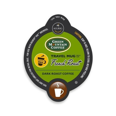 Green Mountain French Roast Coffee Travel Mug Keurig Vue Portion Pack, 12 Count