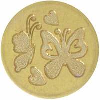 Manuscript Pen Large Decorative Seal Coin - Ornate Heart
