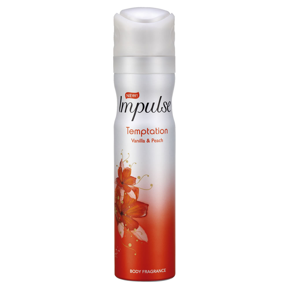 Impulse Temptation Vanilla & Peach Body Fragrance 75ml