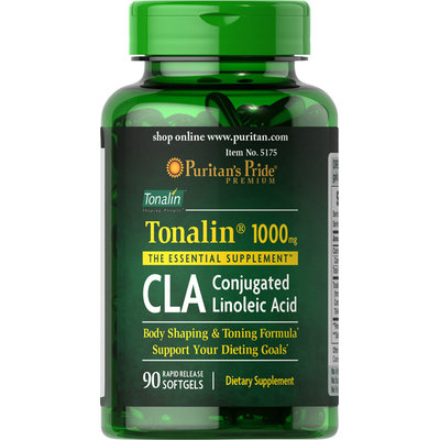 Puritan's Pride CLA 1000 mg Tonalin-90 Softgels