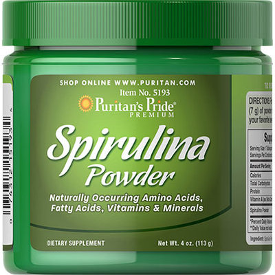Puritan's Pride 2 Units of Spirulina Powder-4 oz-Powder