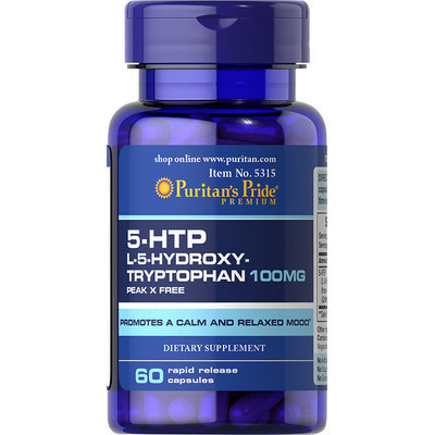 Puritan's Pride 5-HTP 100 mg (Griffonia Simplicifolia)-60 Capsules