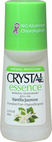 Crystal Body Deodorant - Crystal Essence Mineral Deodorant Roll On Vanilla Jasmine - 2.25 oz.